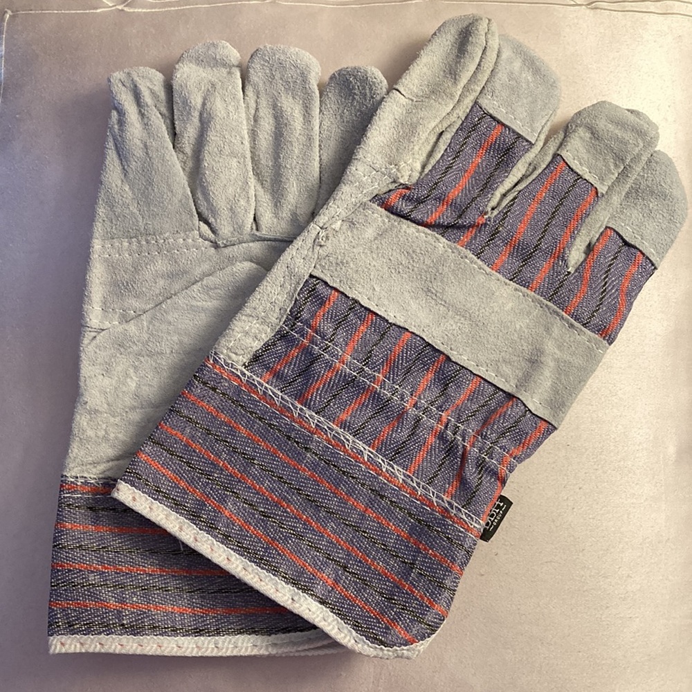 NWOT - Horizon™ Men's Cowsplit Leather Palm Work Gloves - Sz L